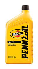 WL01 SOPUS PRODUCTS-PENNZOIL QUAKER Pennzoil 4-Cycle Engine SAE 30 Grade Heavy Duty Motor Oil 1 qt. (Pack of 6)