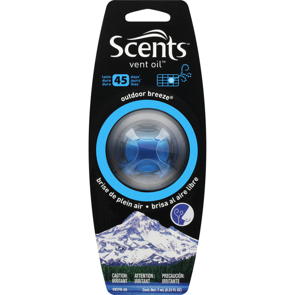 WL01 Auto Expressions Scents Outdoor Breeze Scent Air Freshener 0.23 oz
