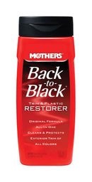 WL01 MOTHERS POLISHES WAXES CLEANERS Mothers Back-To-Black Plastic and Trim Restorer Liquid 12 oz