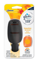 WL01 JOHNSON SC u0026 SONS INC Glade Plug-Ins Hawaiian Breeze Scent Car Air Freshener 0.11 oz. Solid (Pack of 6)