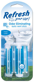 WL01 ENERGIZER LLC Refresh Your Car! Fresh Linen Scent Car Vent Clip 4 pk (Pack of 6)