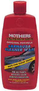 WL01 MOTHERS POLISHES WAXES CLEANERS Mothers California Gold Carnauba Cleaner Wax 16 oz
