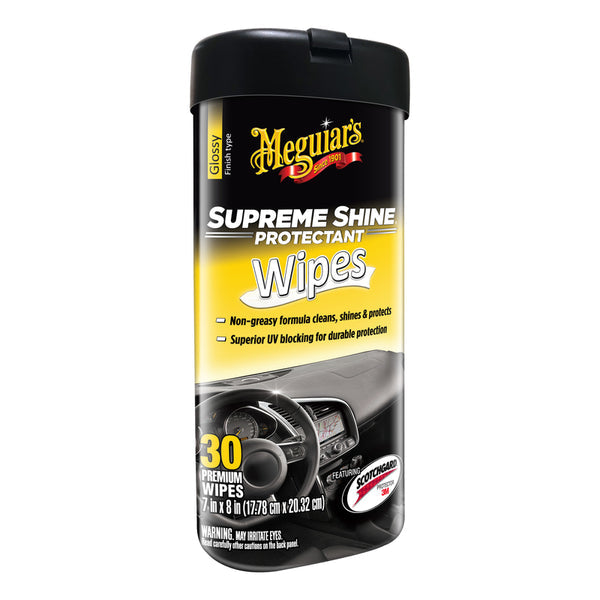 WL01 MEGUIARS INC Meguiar's Supreme Shine Wipes Auto Surface Protector 25 pk