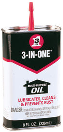 WL01 WD-40 COMPANY 3-IN-ONE General Purpose Multipurpose Oil 8 oz. (Pack of 12)